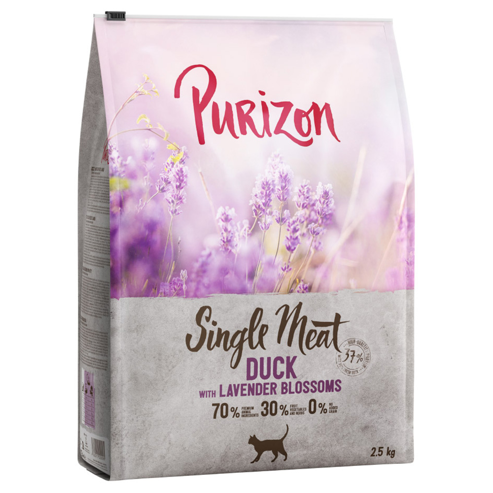 Purizon 2,5kg Single Meat Eend met Lavendelbloesem  Kattenvoer