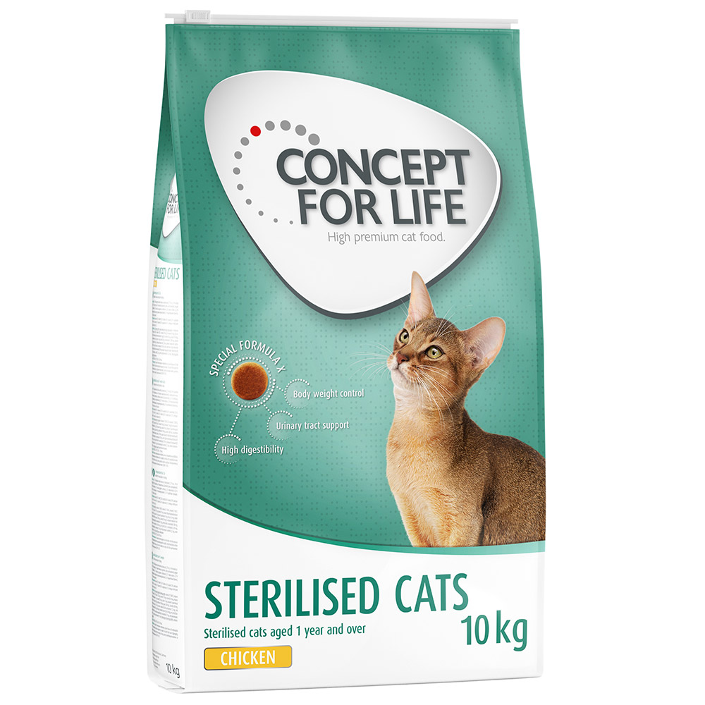 Concept for Life 10kg Sterilised Cats Kip  Kattenvoer