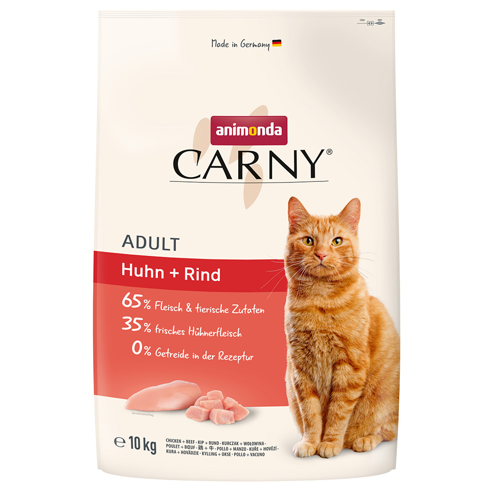 Animonda Carny 10kg  Adult Huhn + Rind Katzenfutter trocken