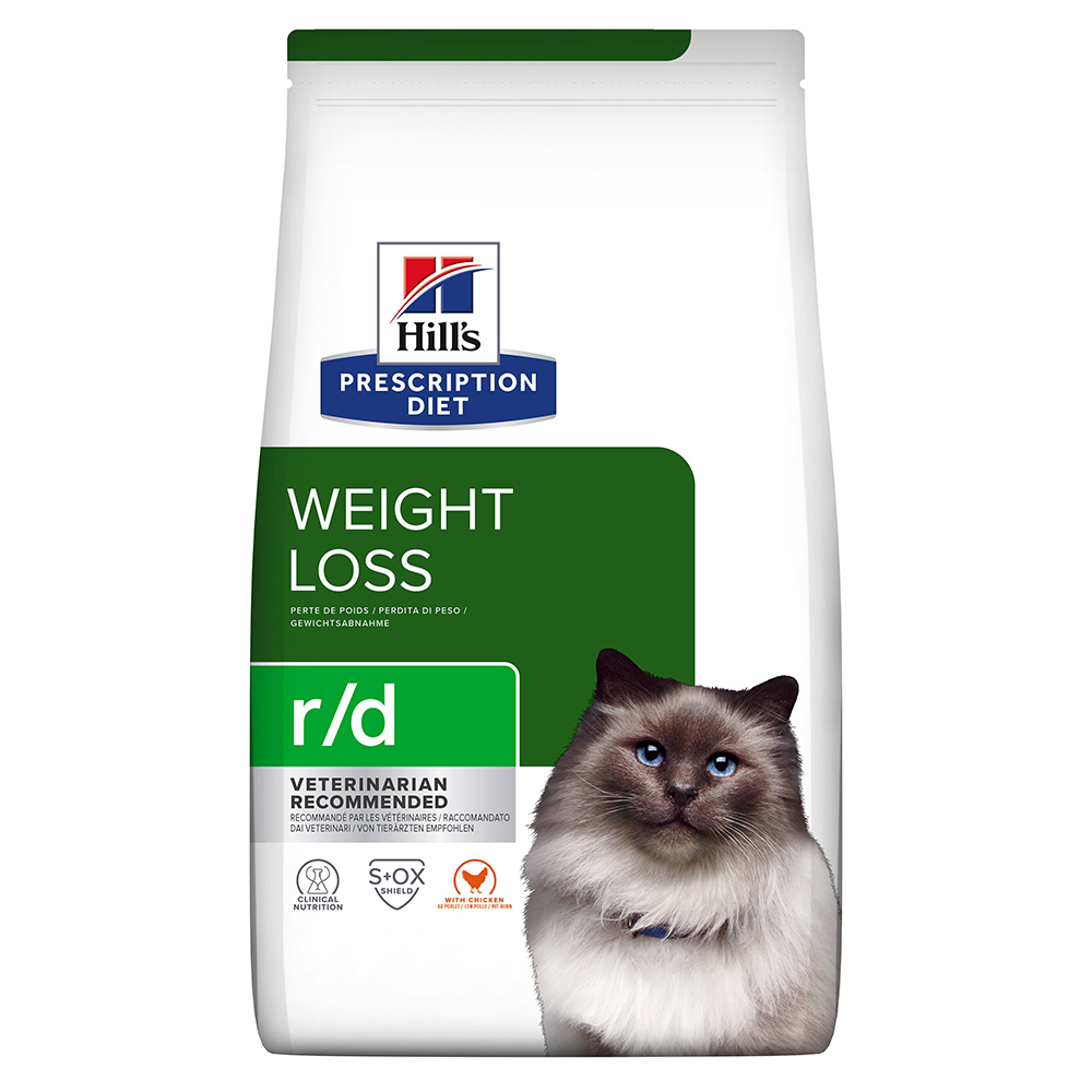 Hill's Prescription Diet 1,5kg Feline R/D Weight Reduction met Kip  Kattenvoer