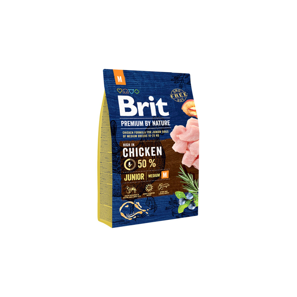 Brit Premium by Nature Junior M Hundefutter - 3 kg