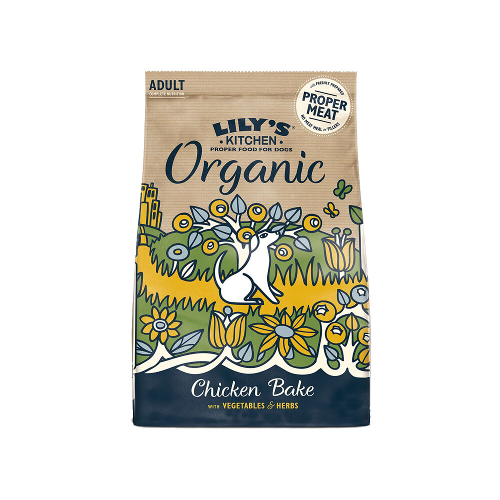 Lily's Kitchen Organic Adult Hondenvoer - Kip, Groenten en Kruiden