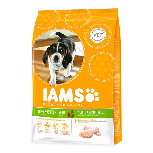 IAMS Puppy & Junior Small & Medium Hundefutter - 3 kg