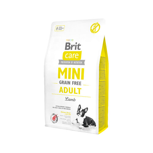 Brita - Brit Care Mini Grain Free Adult Lamb – Trockenfutter für Hunde – Lamm 2 kg