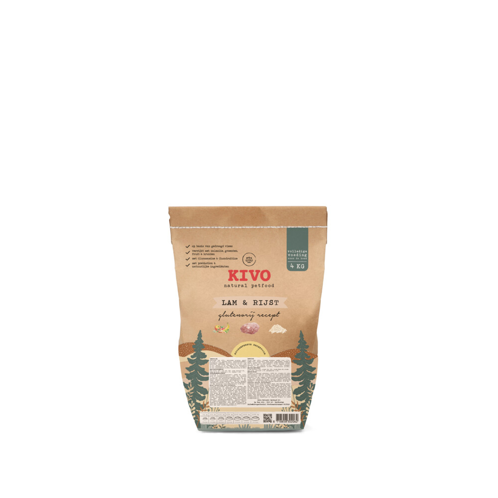 Kivo Lamm und Reis weizenglutenfrei - 4 kg