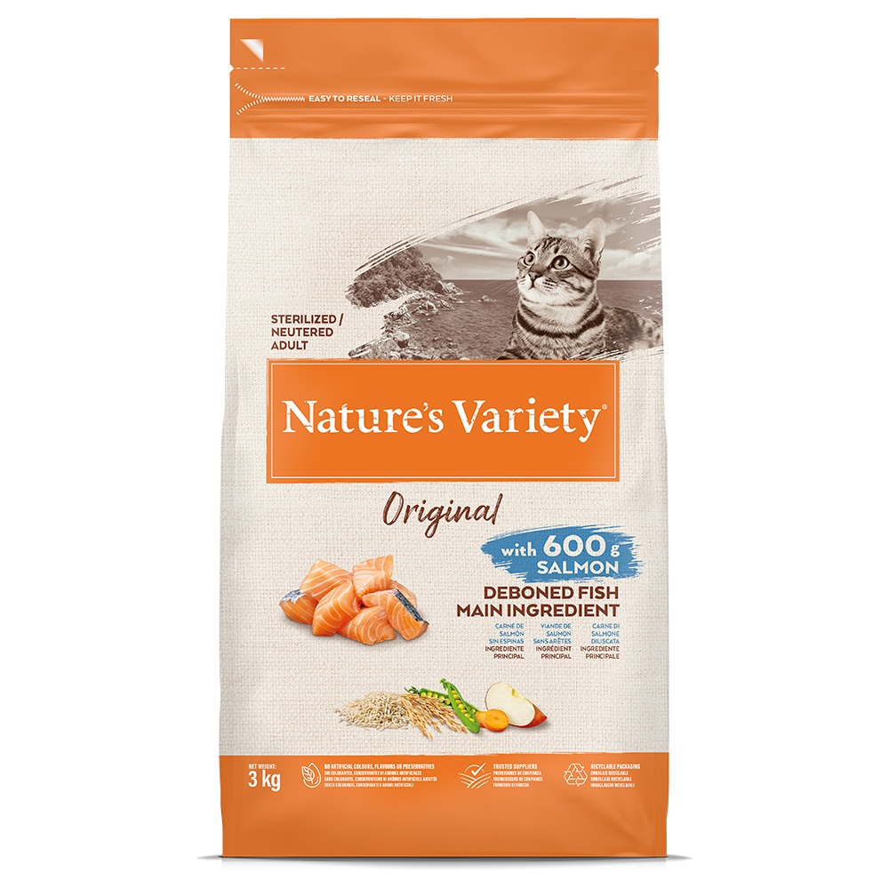 Nature’s Variety Nature's Variety Original Sterilized Zalm - 3 kg