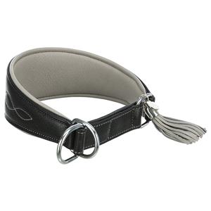 TRIXIE Active Comfort Halsband voor Windhonden Zwart/grijs S