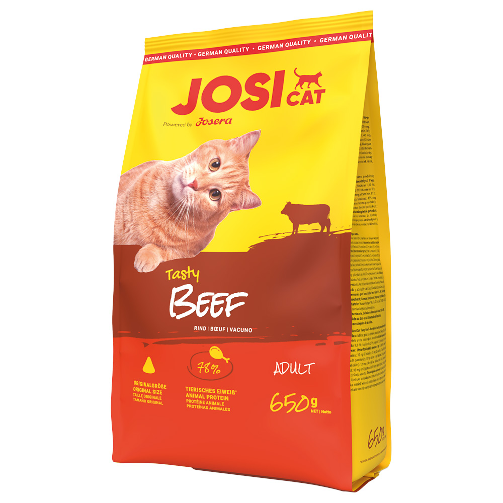 JosiCat 650g Josera  Heerlijk droog rundvlees kattenvoer