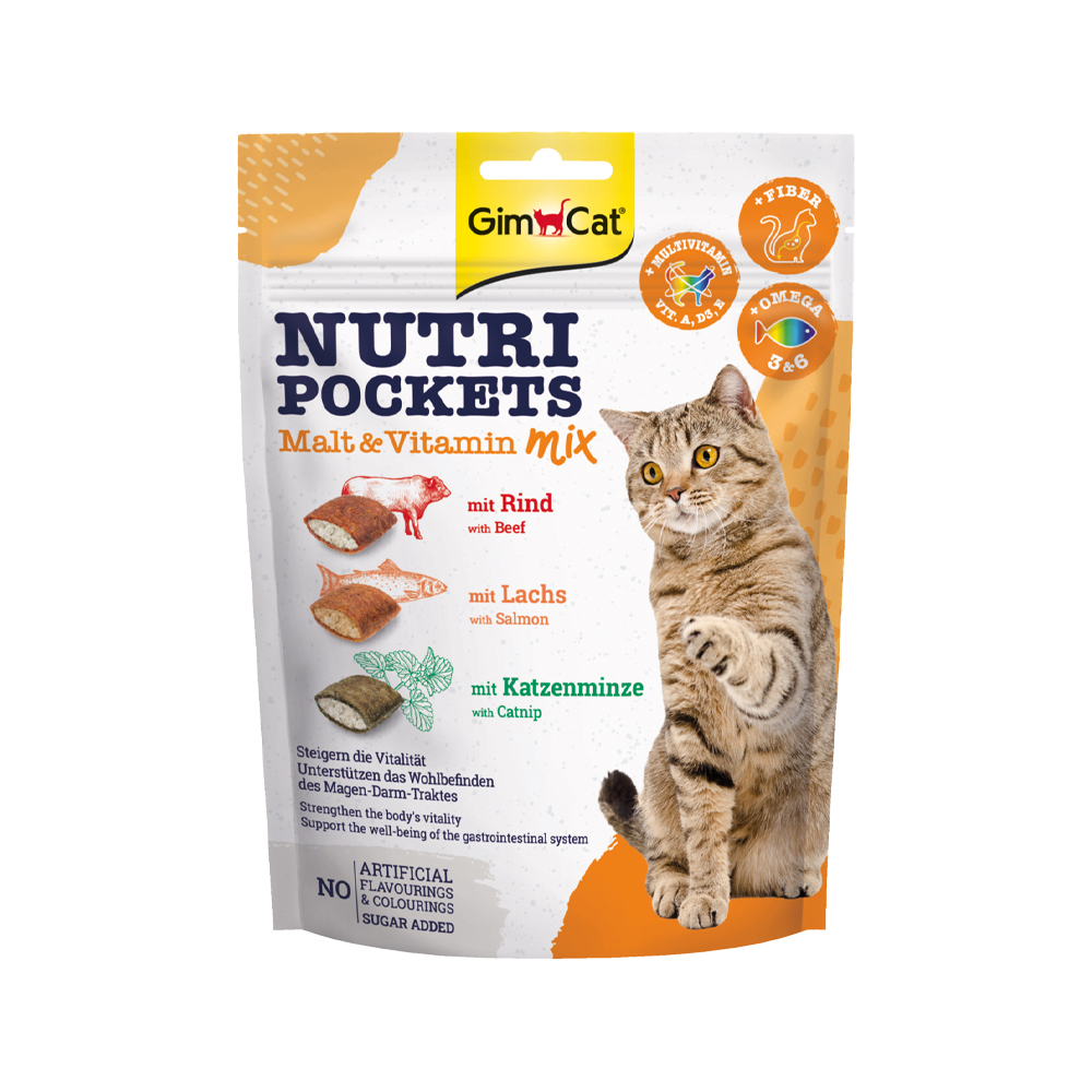 GimCat Nutri Pockets Malt - Vitamin Mix - 150 g