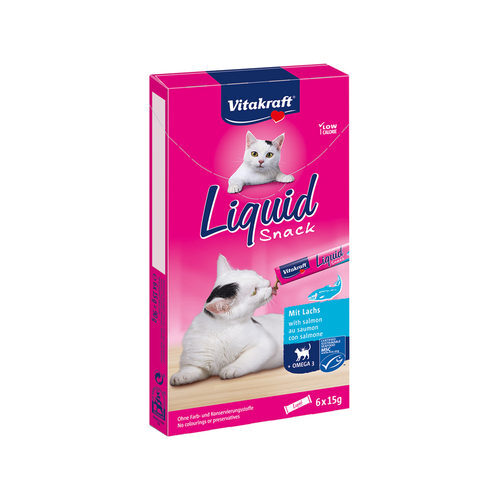 Vitakraft Cat Liquid Snack - Lachs - 3 Stück