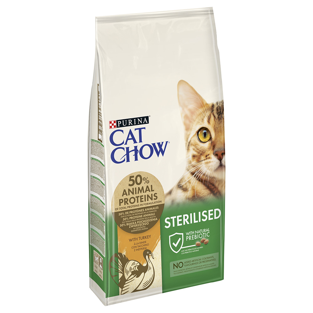 Cat Chow 10 kg PURINA  Special Care Sterilized Kalkoen kattenvoer droog