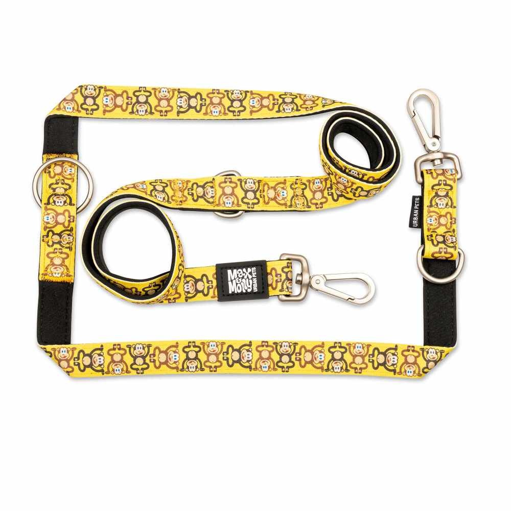 Max & Molly Max&Molly Multifunctionele Leiband Aap Maniak Maat S 200cmx15mm Hond