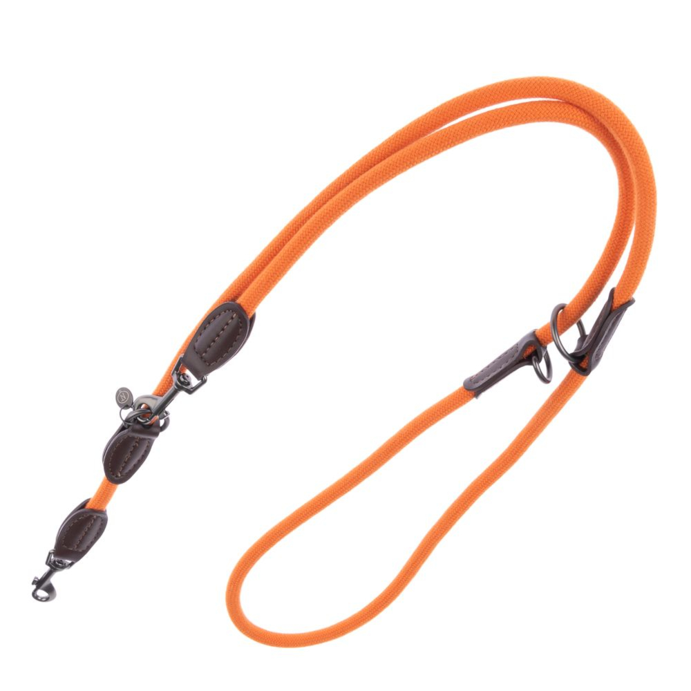 Nomad Tales Spirit Halsband, tangerine - Bijpassende riem: 200 cm lang, Ø 10 mm
