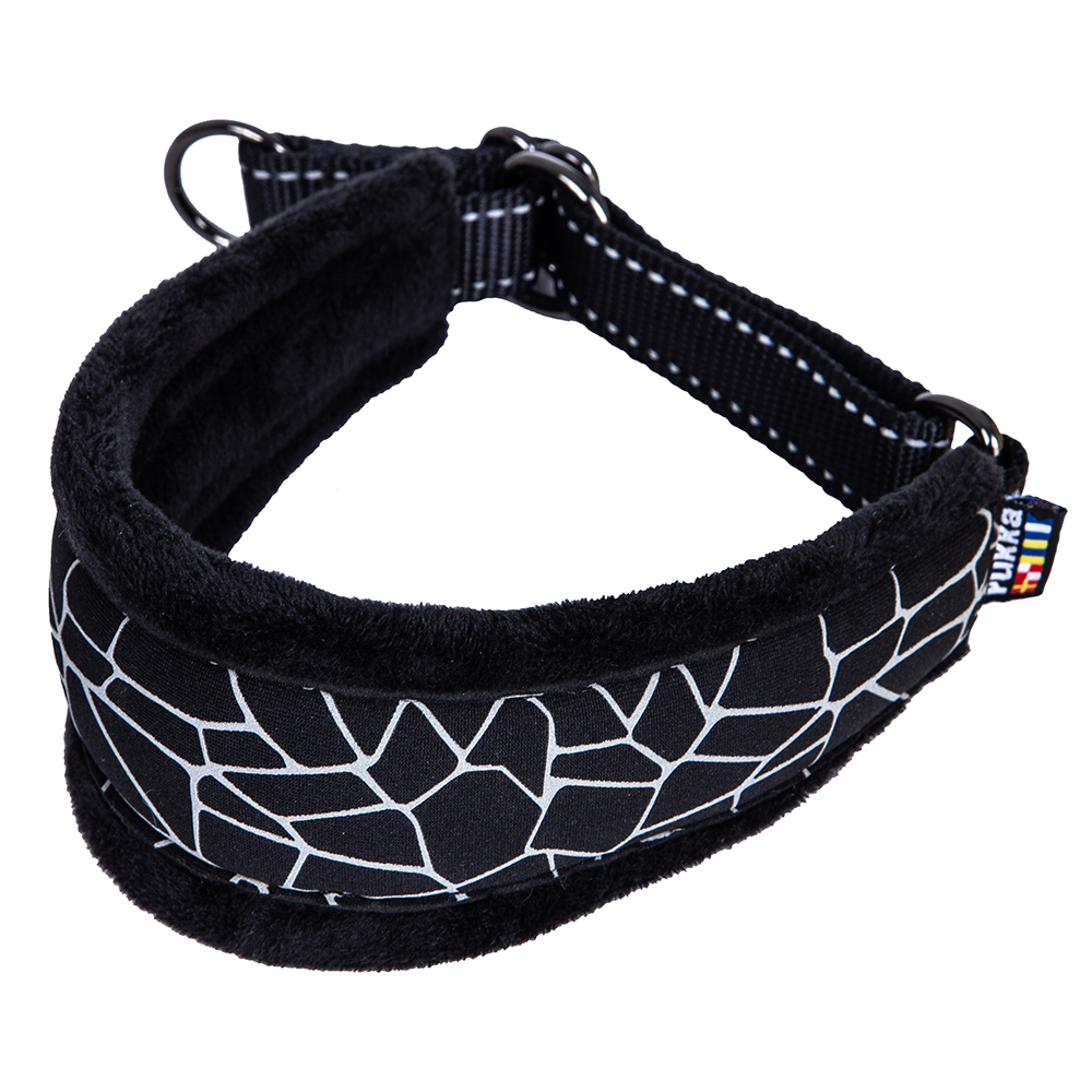 Rukka Pets Rukka Cube Halsband Maat XS 22-28cm Halsomvang, B55mm, Zwart Hond