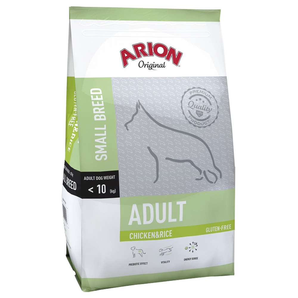 Arion 2x7,5kg  Original Adult Small Breed Kip & rijst hondenvoer droog
