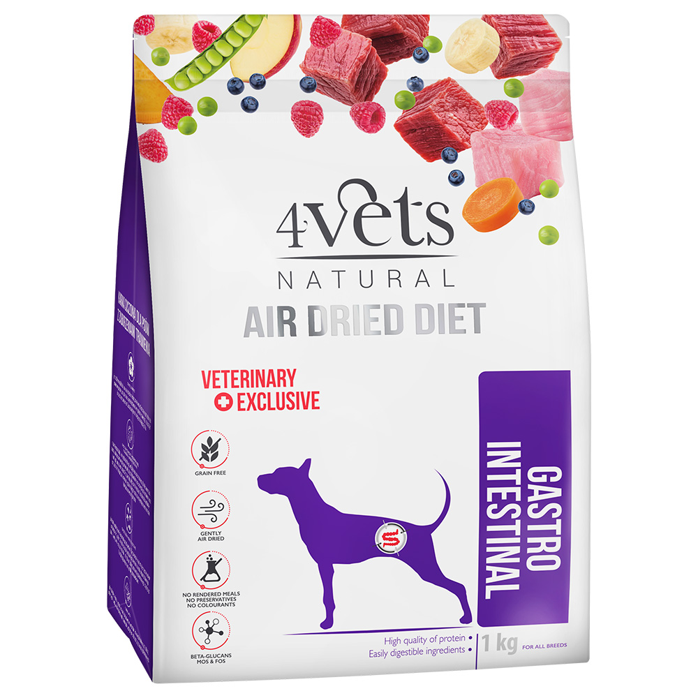 4vets 1kg  Natural Canine Gastro Intestinal Hondenvoer Droog