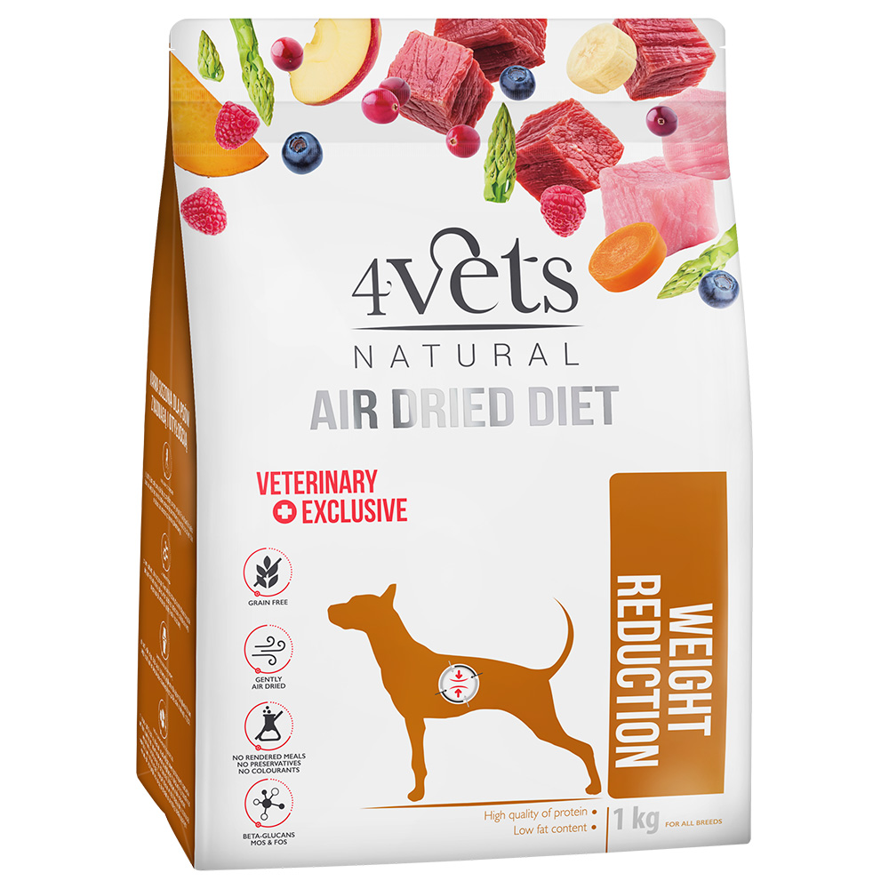 4vets 1kg  Natural Canine Weight Reduction Hondenvoer Droog