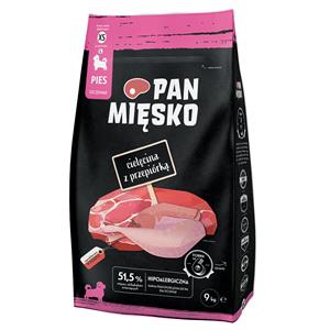 PAN MIĘSKO 9kg Pan Mięsko XS Puppy Kalf met Kwartel droogvoer voor honden