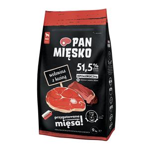 PAN MIĘSKO 9kg Pan Mięsko Medium Rund met Geitenvlees droogvoer voor honden