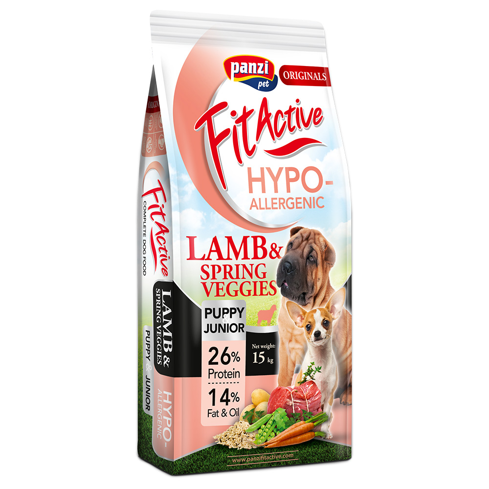 FitActive 15 kg  Originals Puppy Hypoallergenic lam hondenvoer droog