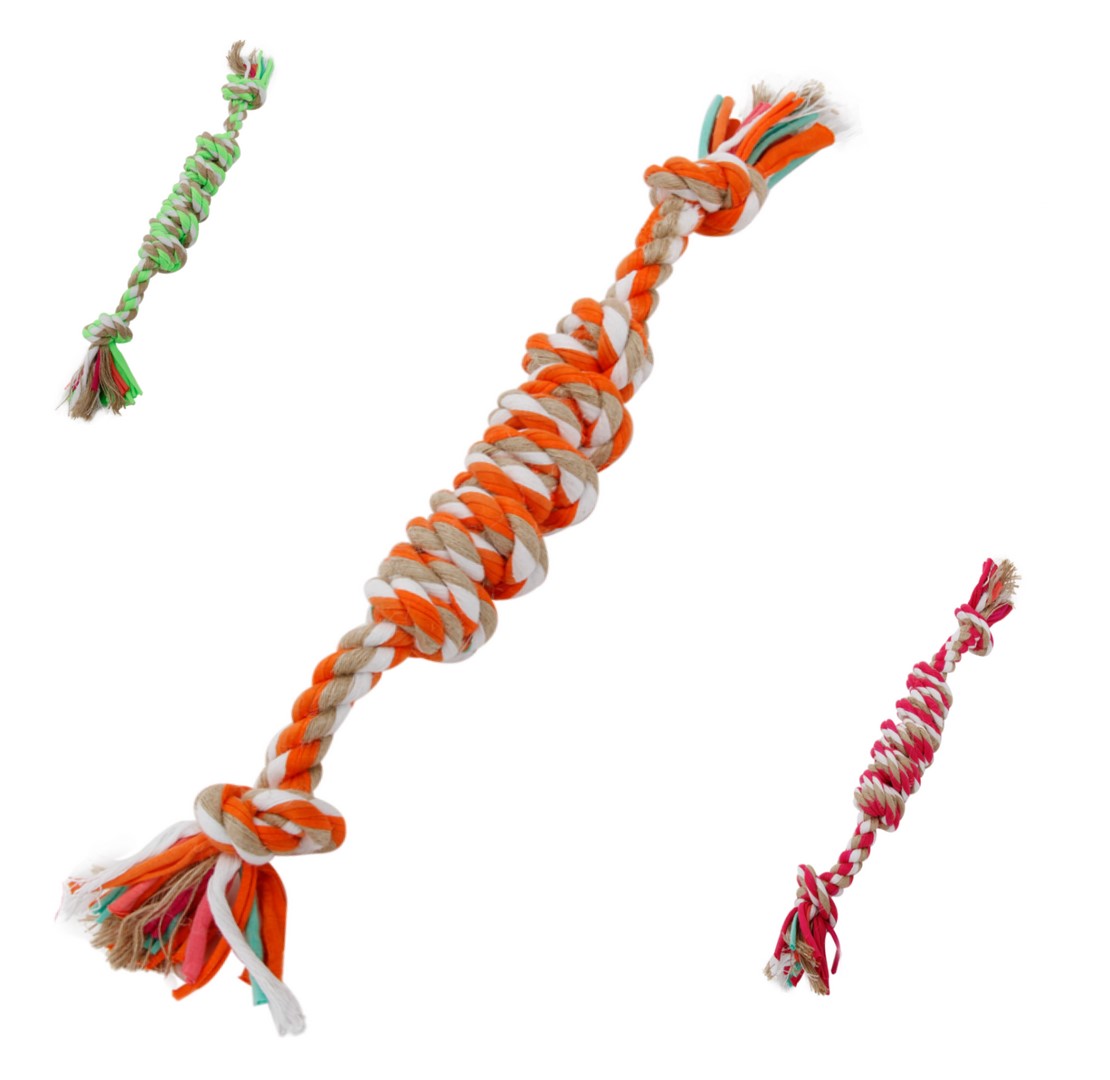 Nobleza Hondenspeelgoed touw flos geknoopt 42 cm