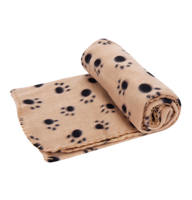 Nobleza Fleece deken voor hond en kat crème M
