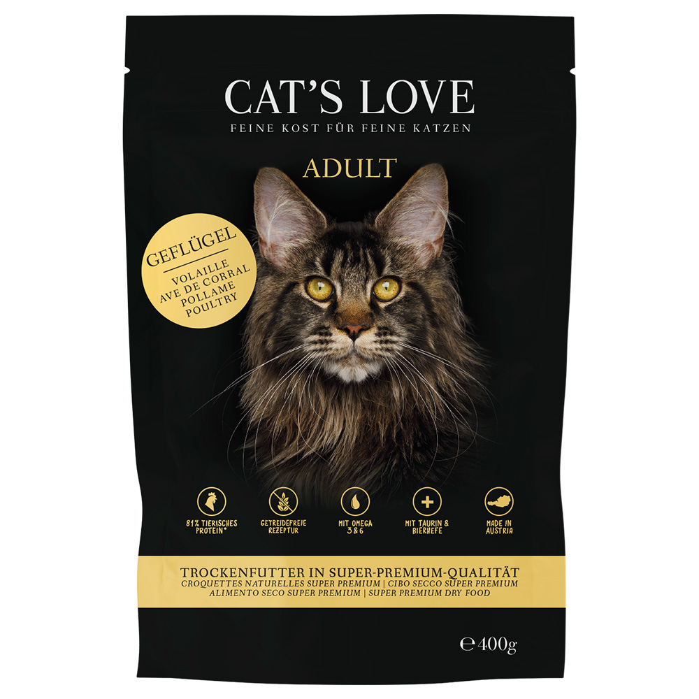 Cat's Love 400g  Adult Gevogelte Kattenvoer droog