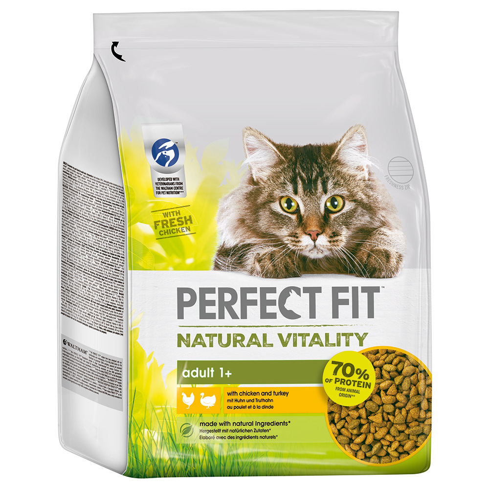 Perfect Fit Natural Vitality Kip & Kalkoen Kattenvoer - 2,4 kg
