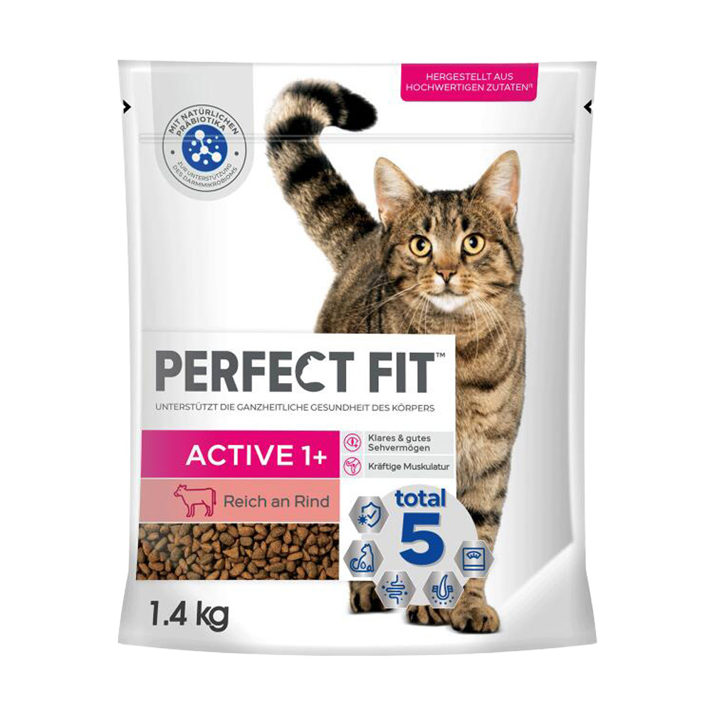 Perfect Fit 1,4kg Active 1+ Rijk aan Rund  Kattenvoer