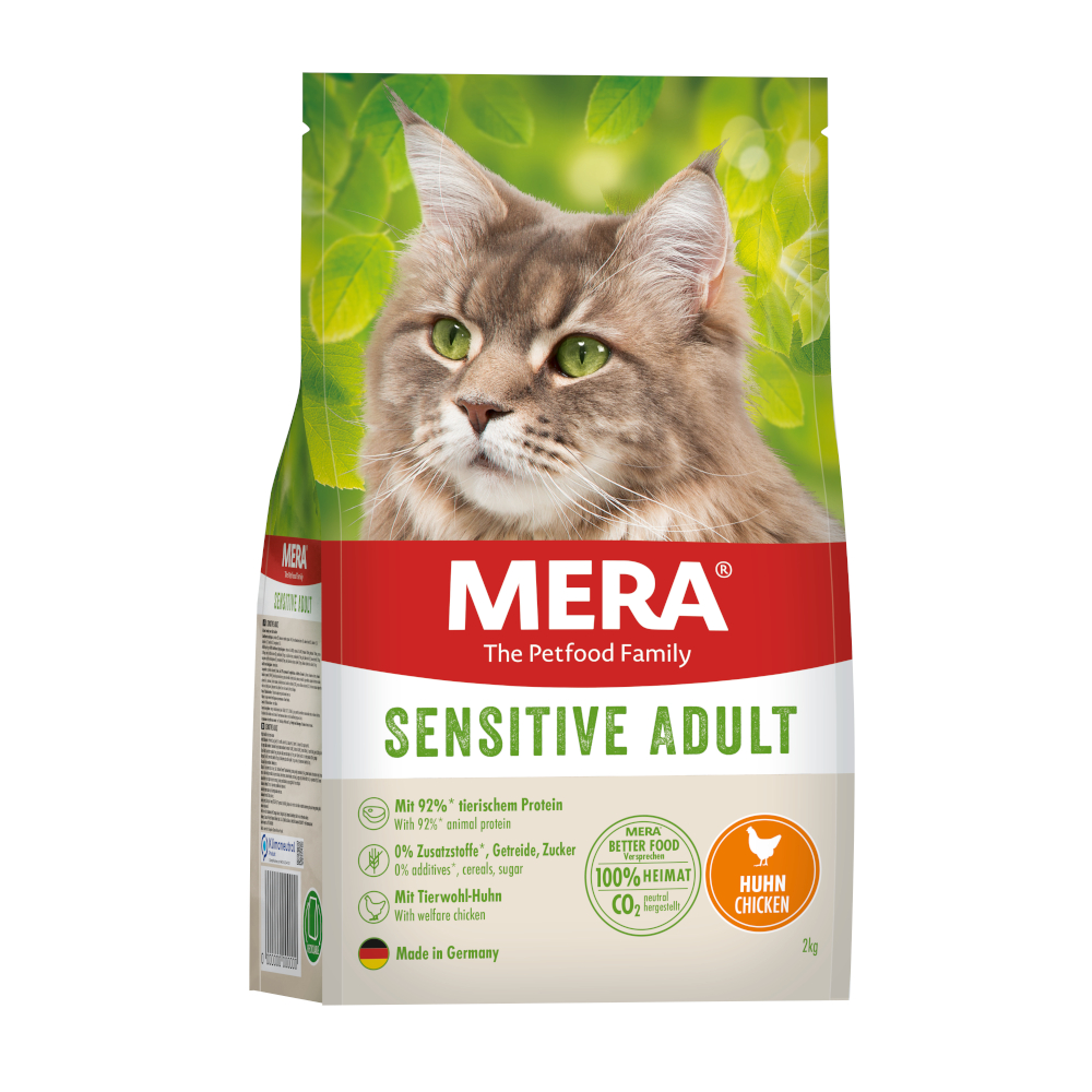 Mera Cats Sensitive Adult Kip Kattenvoer - 2 kg