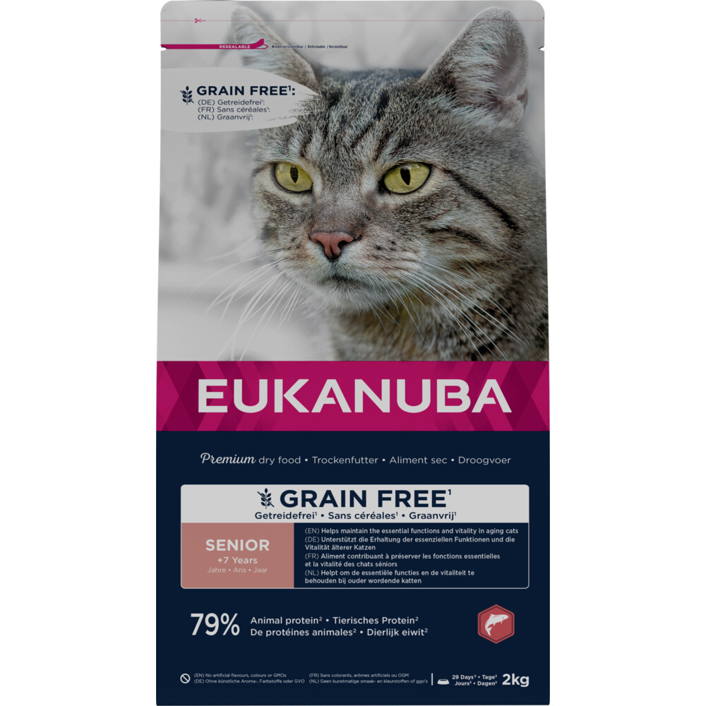 Eukanuba Euk Cat Senior Grainfree Salmon 2 kg