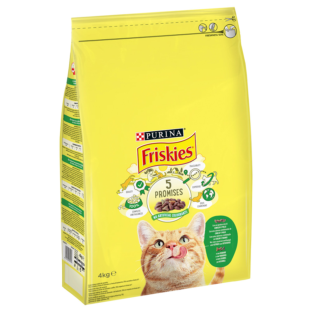 Friskies 4kg Konijn, Kip & Groenten  Kattenvoer