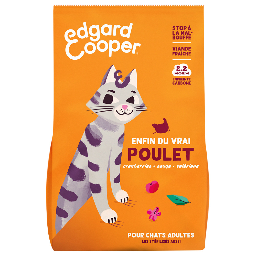 Edgard & Cooper 2kg  Adult graanvrij kip - Kattenvoer