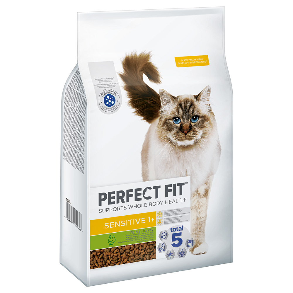 Perfect Fit 7kg  Sensitive 1+ Rijk aan kalkoen Droogvoer voor katten
