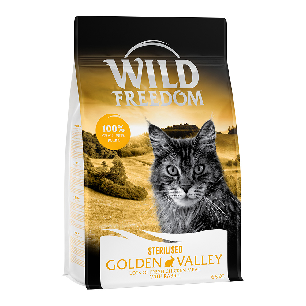 Wild Freedom Adult Golden Valley Sterilised Konijn – Graanvrij Kattenvoer - Dubbelpak: 2 x 6,5 kg