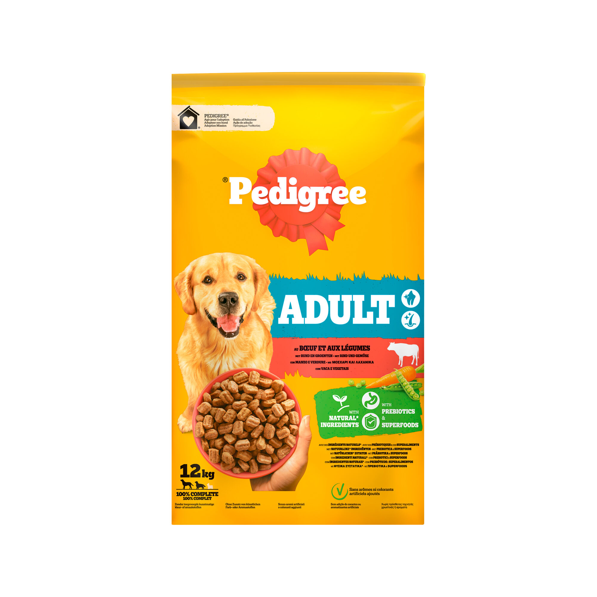 Pedigree Droog Adult - Hondenbrokken - Rund & Groenten