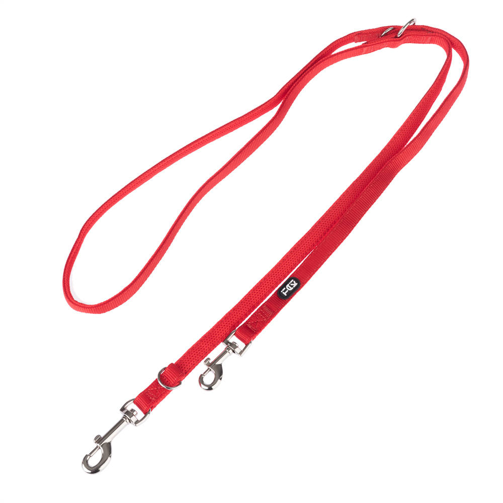 TIAKI Tuigje Wave Vest, Rood - Hondenlijn Mesh: 200 cm lang, 15 mm breed, rood