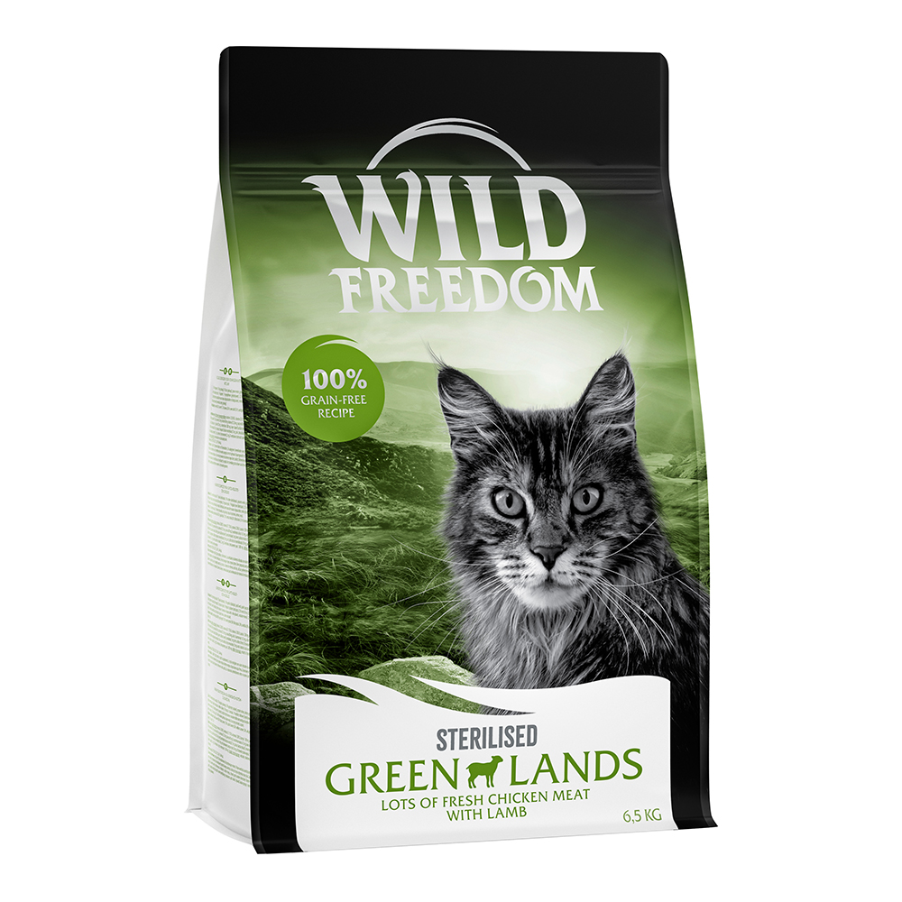 Wild Freedom 6,5kg Adult Green Lands Sterilised Lam Kattenvoer droog