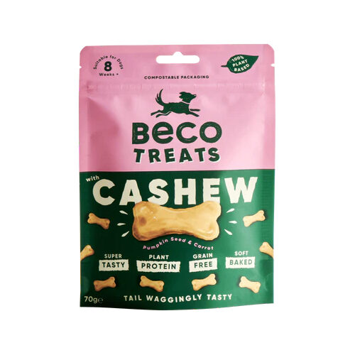 BecoPets Beco Treats - Cashew met Pompoen & Worstel