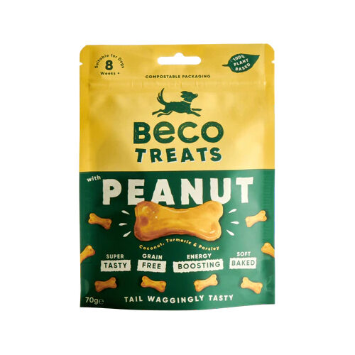 BecoPets Beco Treats - Pinda met Kokos & Kurkuma