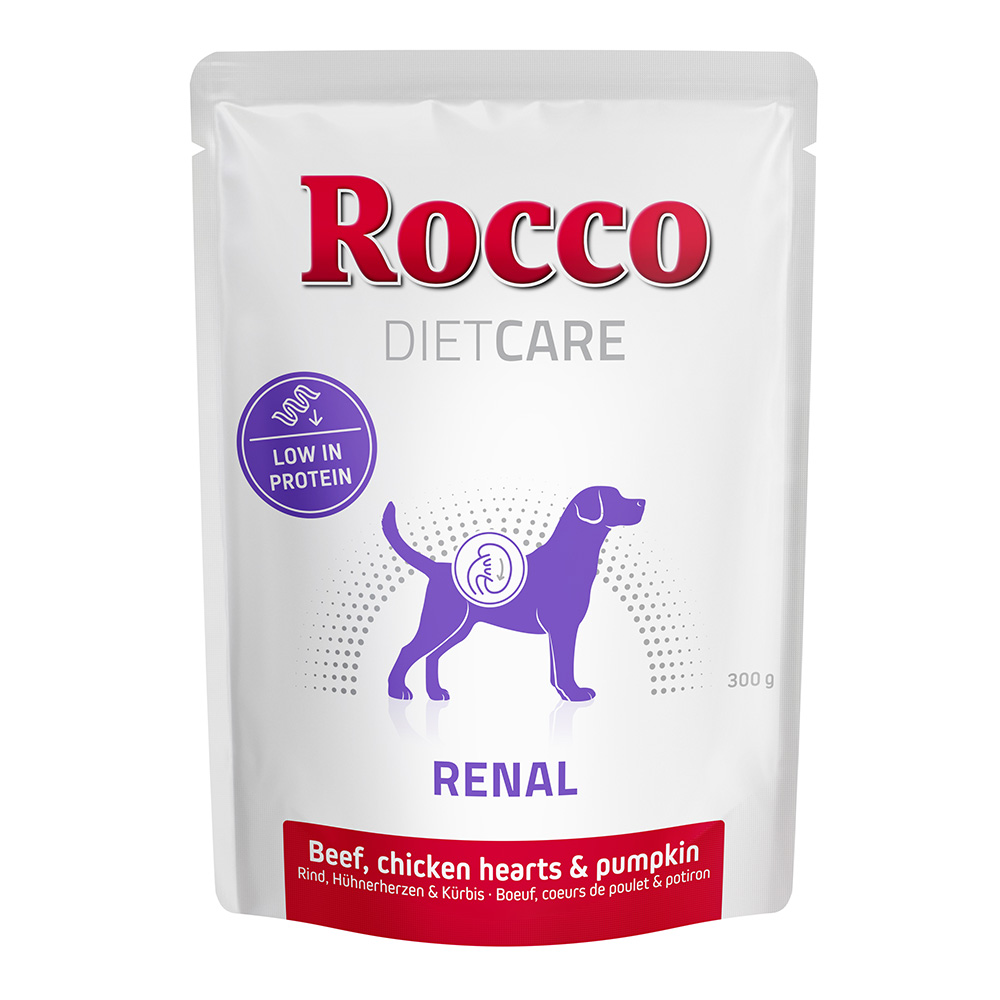Rocco Diet Care Renal Rund & Kip met Pompoen 300g - Zakje Hondenvoer 6 x 300 g