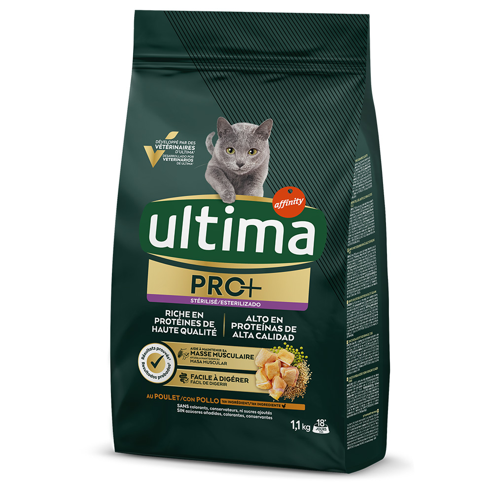Affinity Ultima 1,1 kg Ultima Cat PRO+ Sterilized kip kattenvoer droog