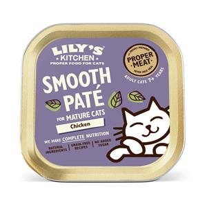 Lily's Kitchen 19 x 85 g  Senior Smooth Paté Selection kip kattenvoer nat