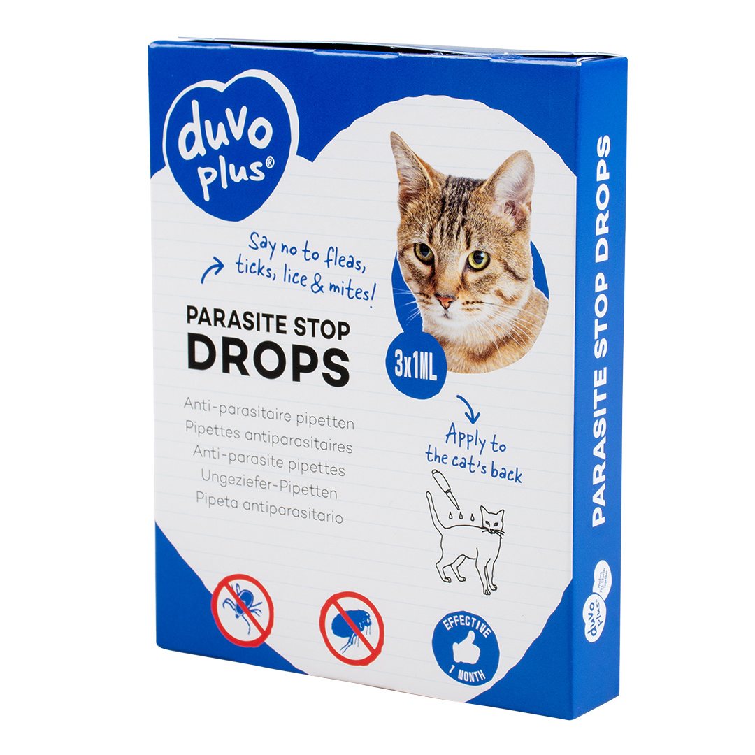 Duvo+ Anti-parasitaire druppels katten 3x1ml