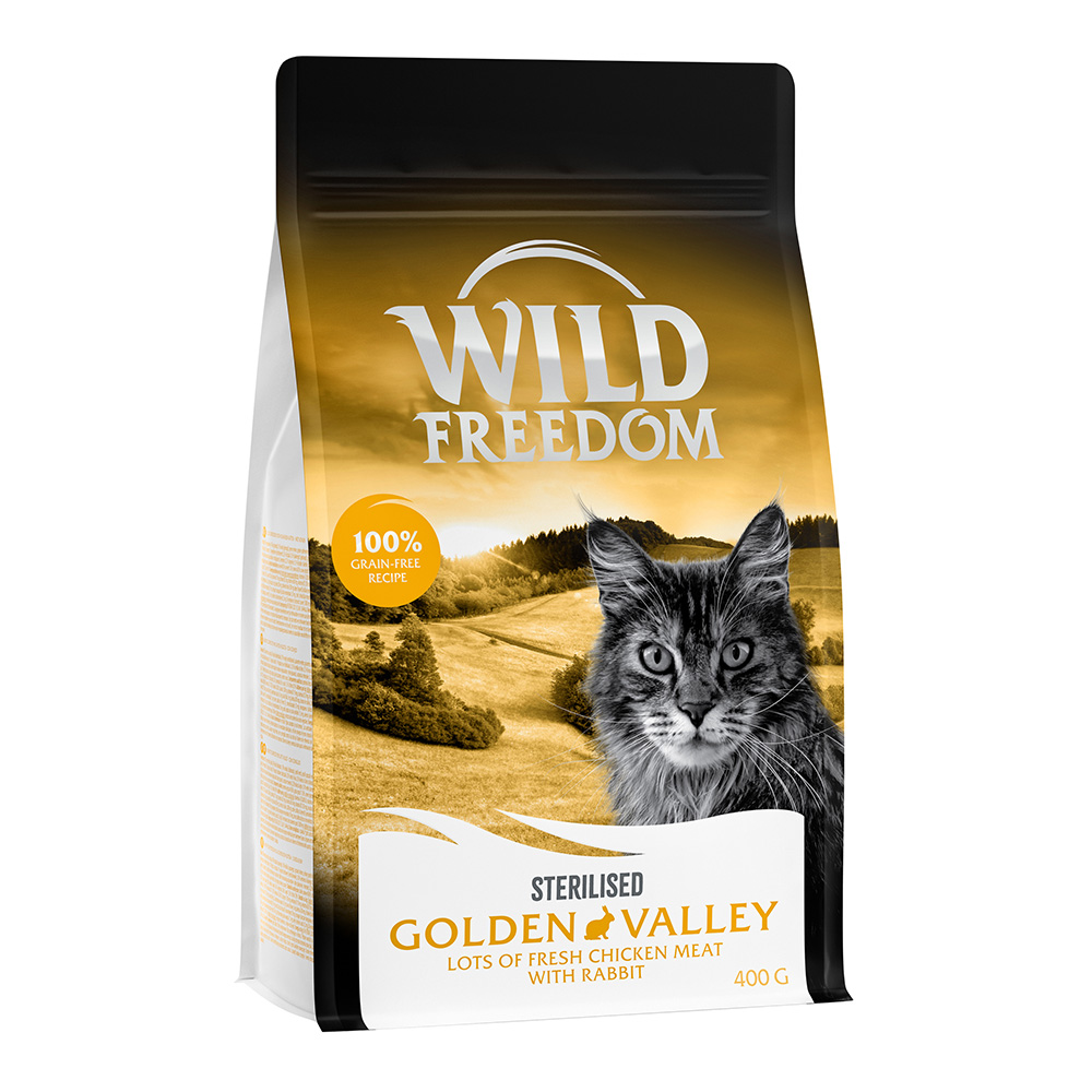 Wild Freedom Adult Golden Valley Sterilised Konijn – Graanvrij Kattenvoer - 400 g