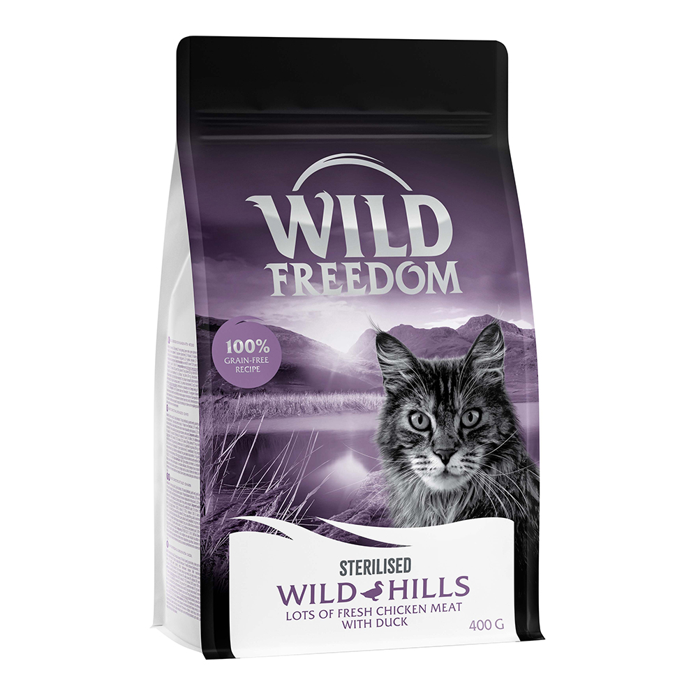 Wild Freedom Adult Wild Hills Sterilised Eend – Graanvrij Kattenvoer - 400 g