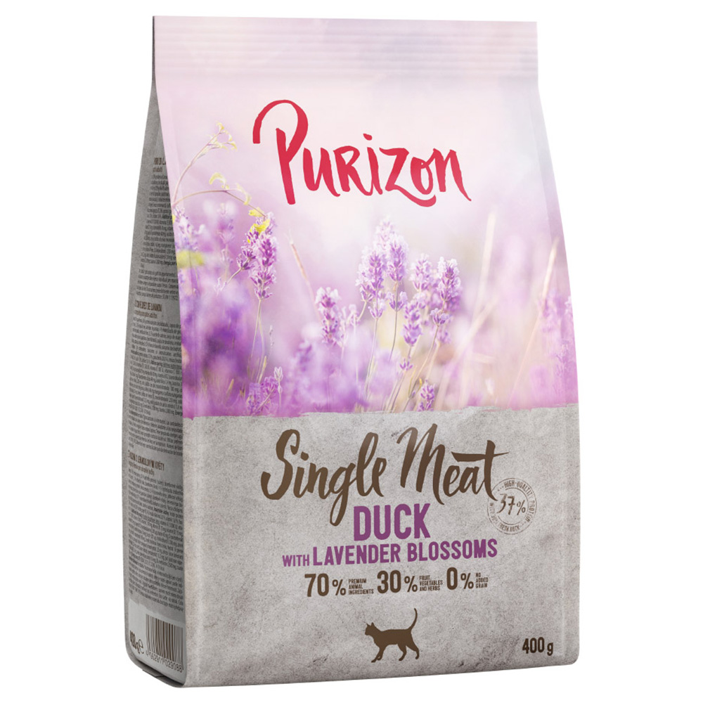Purizon 400 g Single Meat Eend met Lavendelbloesem  Katten Droogvoer