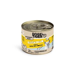 Dogs'n Tiger Voordeelpakket: 12x200g  Snackmenu Kip met Forel I Kitten kattenvoer nat