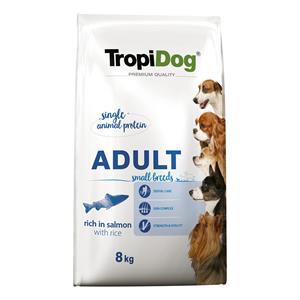 Tropidog 8kg  Premium Adult Small Zalm droogvoer voor honden