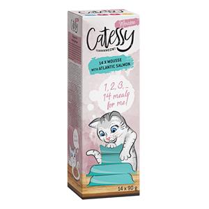 Catessy Mousse Kuipjes 14 x 90 g - met Atlantische zalm